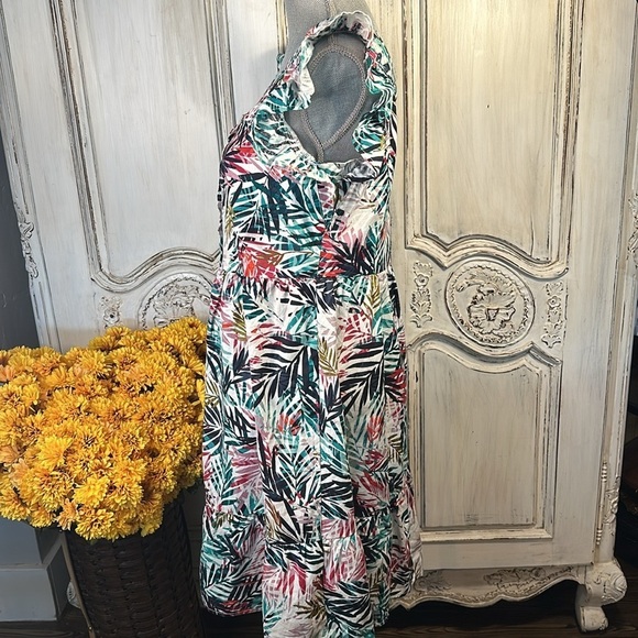 Beachlunchlounge Cotton Linen Blend Tropical Vacation Beach Party Dress Size SP - Picture 4 of 11